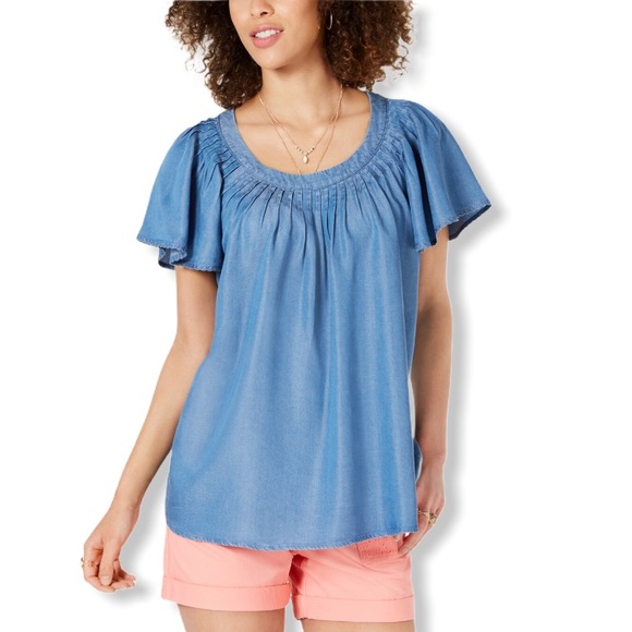 Style & Co. Tops - Style & Co Pleated Soft Top